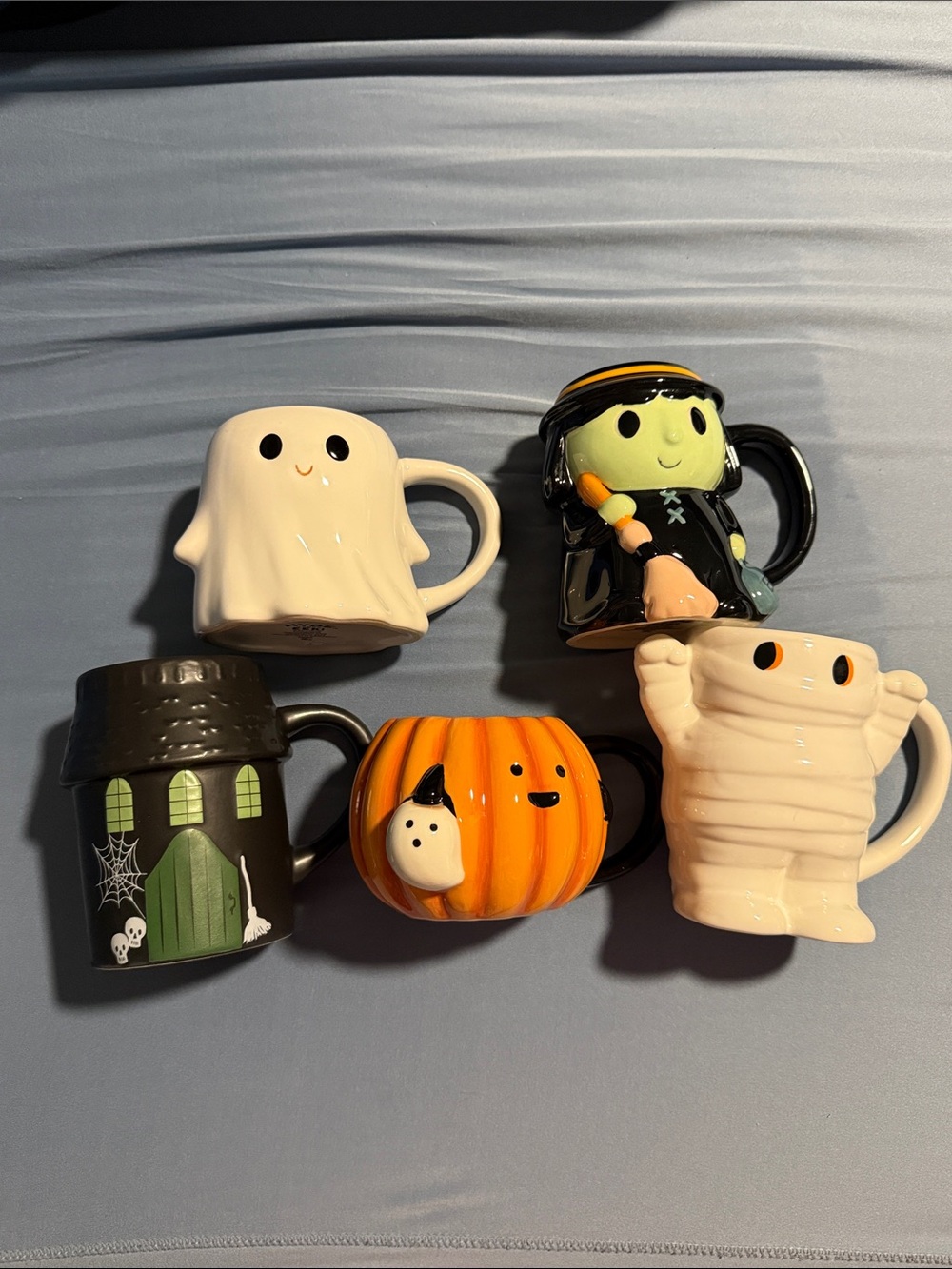 Halloween Character Ceramic Mug Set - Orange, White, Black from Target